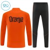 Nederland Trenings Collegegenser 2026-27 Kvart-Zip Oransje - Barn