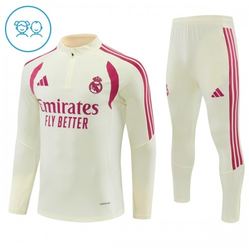 Real Madrid Trenings Collegegenser 2026-27 Kvart-Zip Hvit - Barn Real Madrid Trenings Collegegenser 2026-27 Kvart-Zip Hvit - Barn
