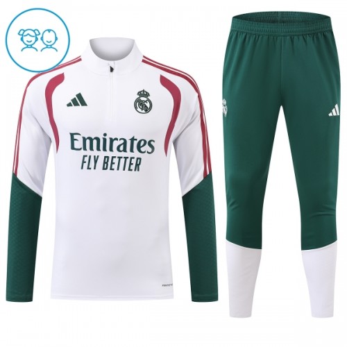 Real Madrid Trenings Collegegenser 2026-27 Kvart-Zip Hvit - Barn Real Madrid Trenings Collegegenser 2026-27 Kvart-Zip Hvit - Barn