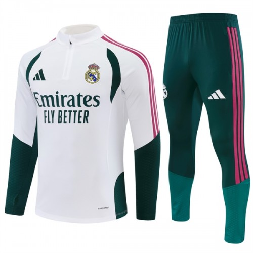 Real Madrid Trenings Collegegenser 2026-27 Kvart-Zip Hvit - Herre Real Madrid Trenings Collegegenser 2026-27 Kvart-Zip Hvit - Herre