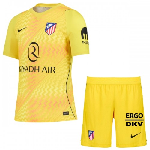 Atlético Madrid 2026-27 Gul - Barn Keeper Draktsett Atlético Madrid 2026-27 Gul - Barn Keeper Draktsett