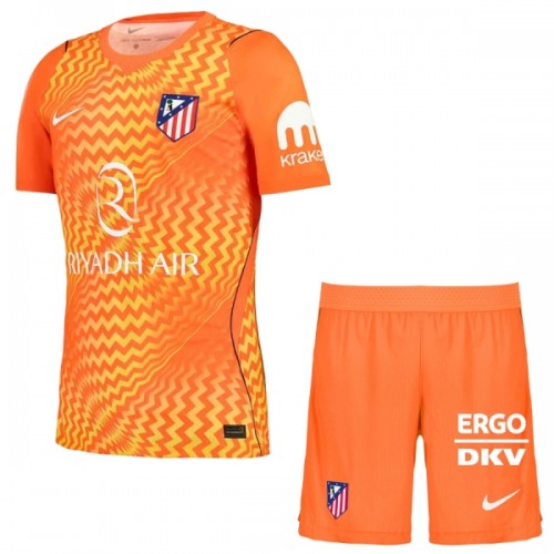 Atlético Madrid 2026-27 Oransje - Barn Keeper Draktsett Atlético Madrid 2026-27 Oransje - Barn Keeper Draktsett